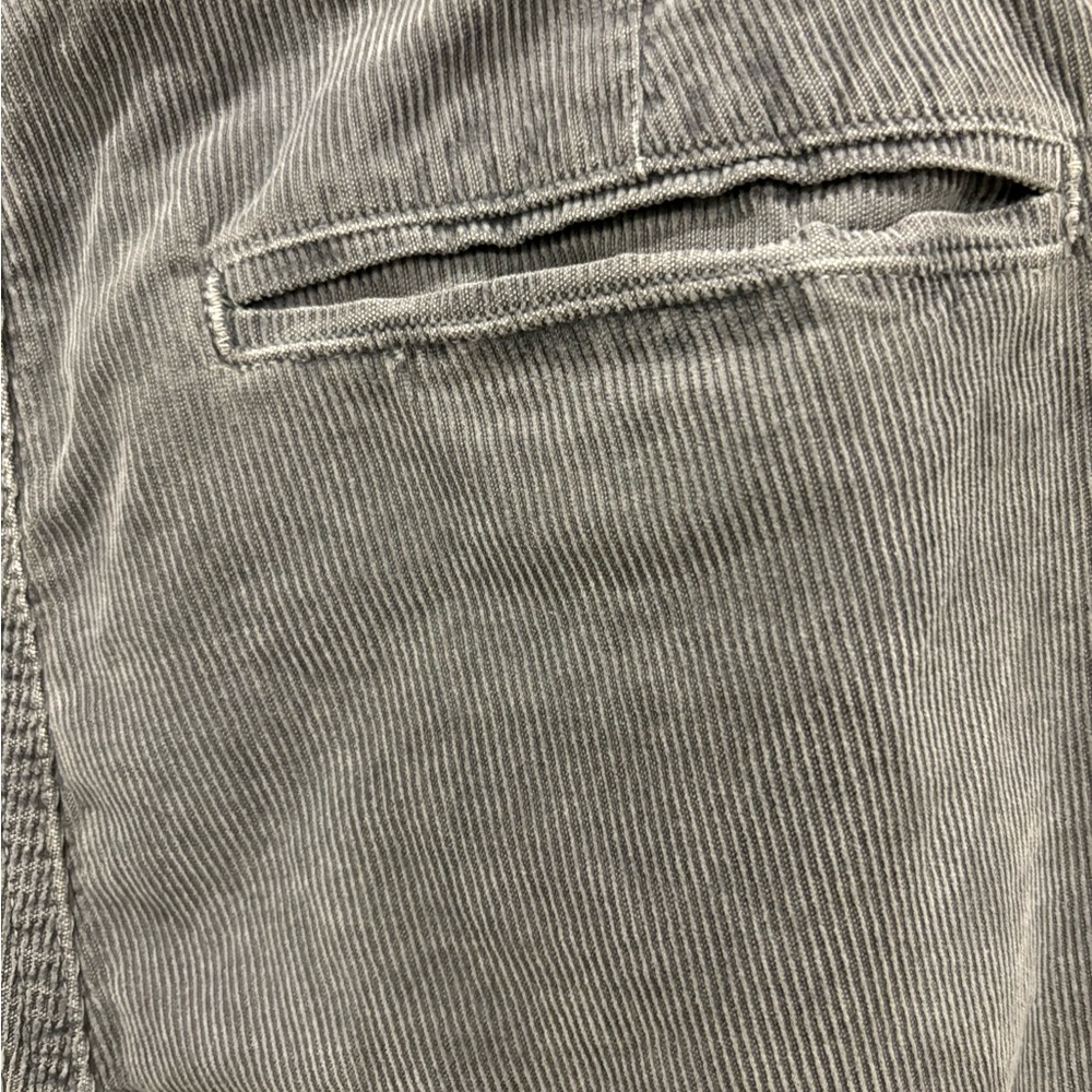 NSF Womens Cotton Corduroy High Rise button fly Straight Leg Pants Gray Size 25 - Picture 5 of 7